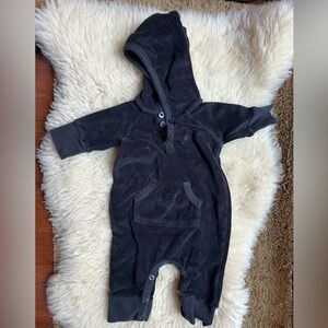 Kate Quinn | hooded black velvet suit.